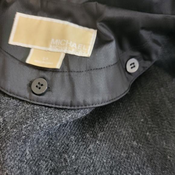 Black Michael Kors Lined Trench Coat Size SP - Picture 14 of 14